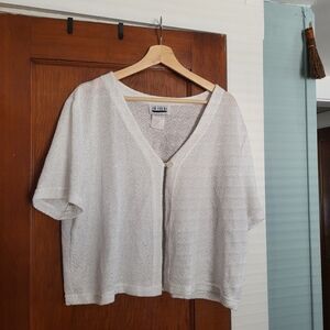 Vintage Enfocus Studio White Knit Cardigan